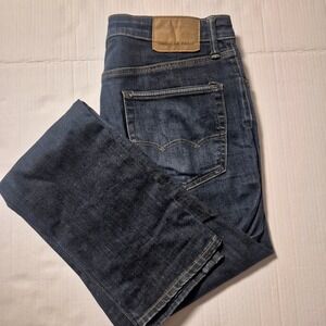 American Eagle Athletic Fit Jeans Mens 32x36 Dark Blue Flex Stretch